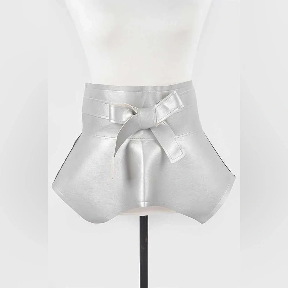 Vegan Leather Wrap Statement Belt